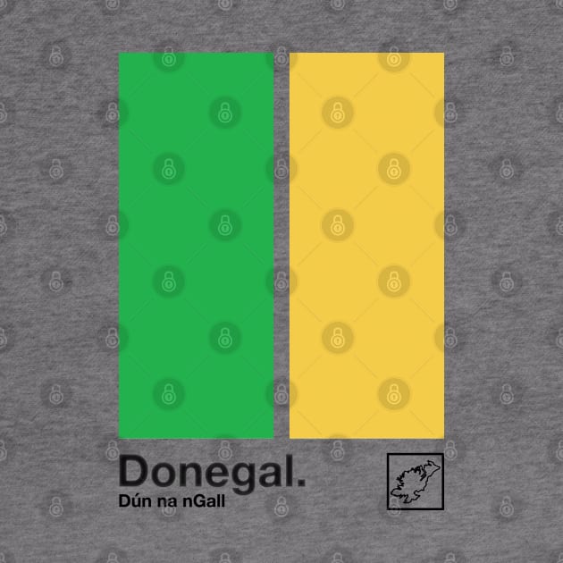 County Donegal / Original Retro Style Minimalist Poster Design by feck!